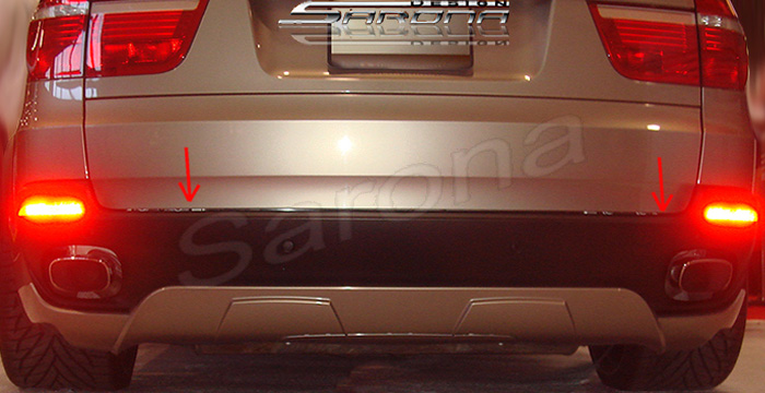 Custom BMW X5 Rear Add-on SUV/SAV/Crossover Rear Lip/Diffuser (2007 - 2010) - $325.00 (Part #BM-011-RA)